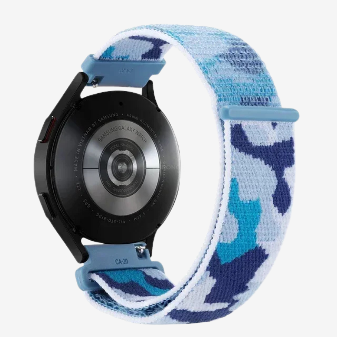 Coros Watch Band - Comfort Nylon Loop - Camouflage Blue - Watch Band