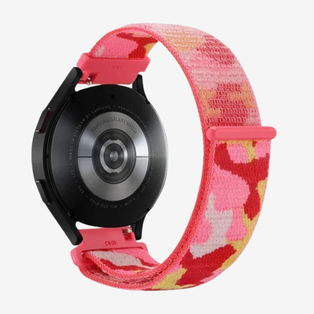 Coros Watch Band - Comfort Nylon Loop - Camouflage Red - Watch Band