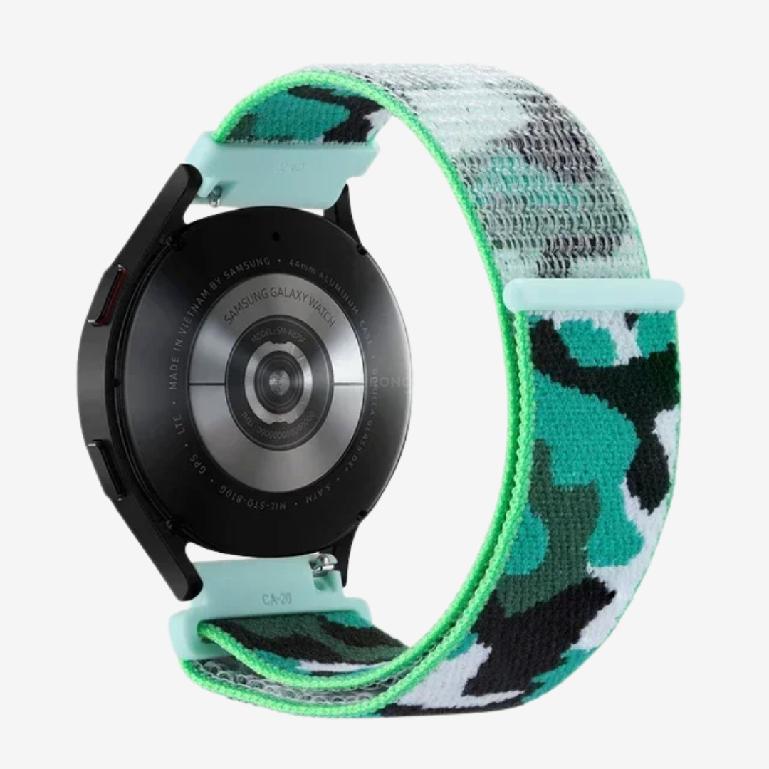 Coros Watch Band - Comfort Nylon Loop - Camouflage Teal - Watch Band