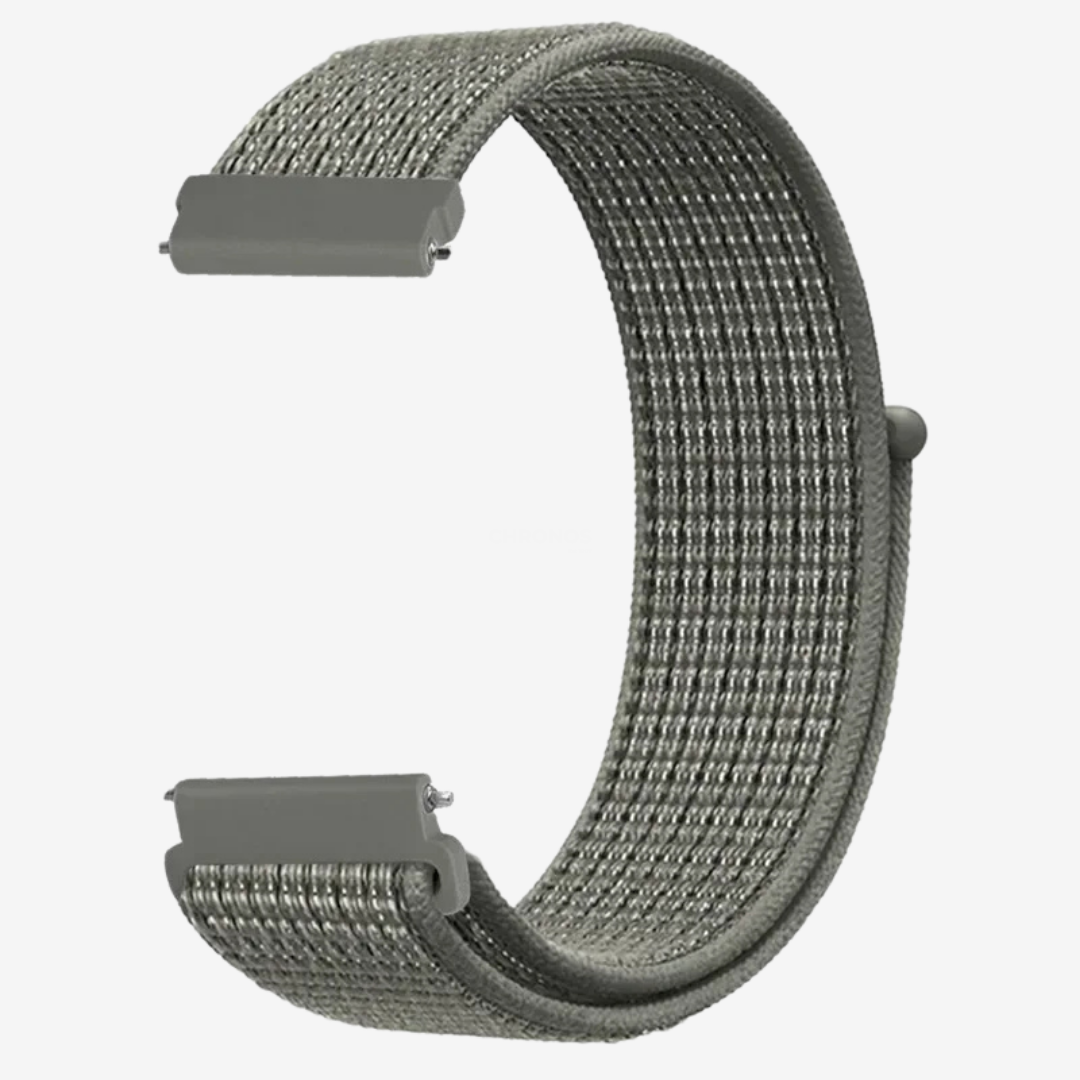 Coros Watch Band - Comfort Nylon Loop - Grey - Watch Band