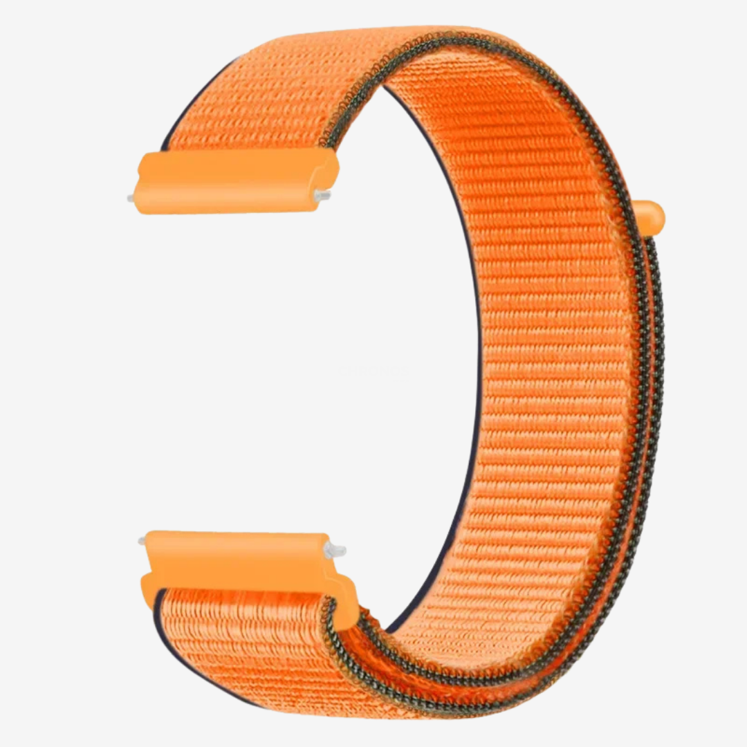 Coros Watch Band - Comfort Nylon Loop - Orange 2 - Watch Band