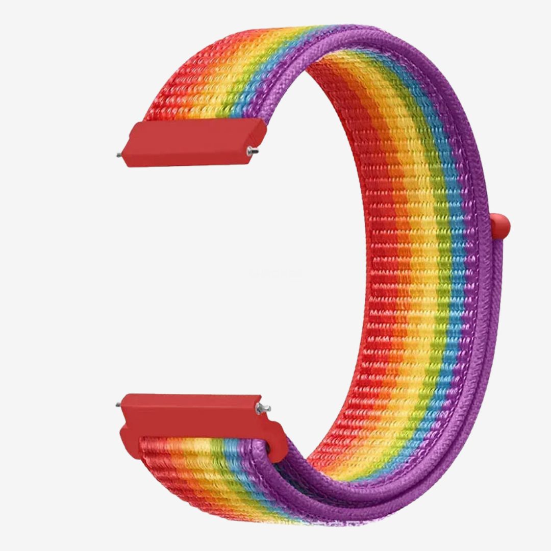 Coros Watch Band - Comfort Nylon Loop - Rainbow - Watch Band