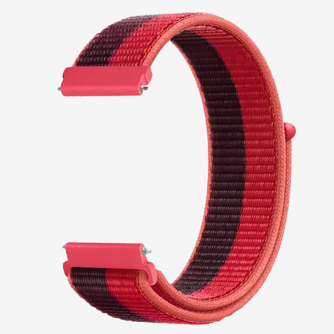 Coros Watch Band - Comfort Nylon Loop - Tricolor 4 - Watch Band