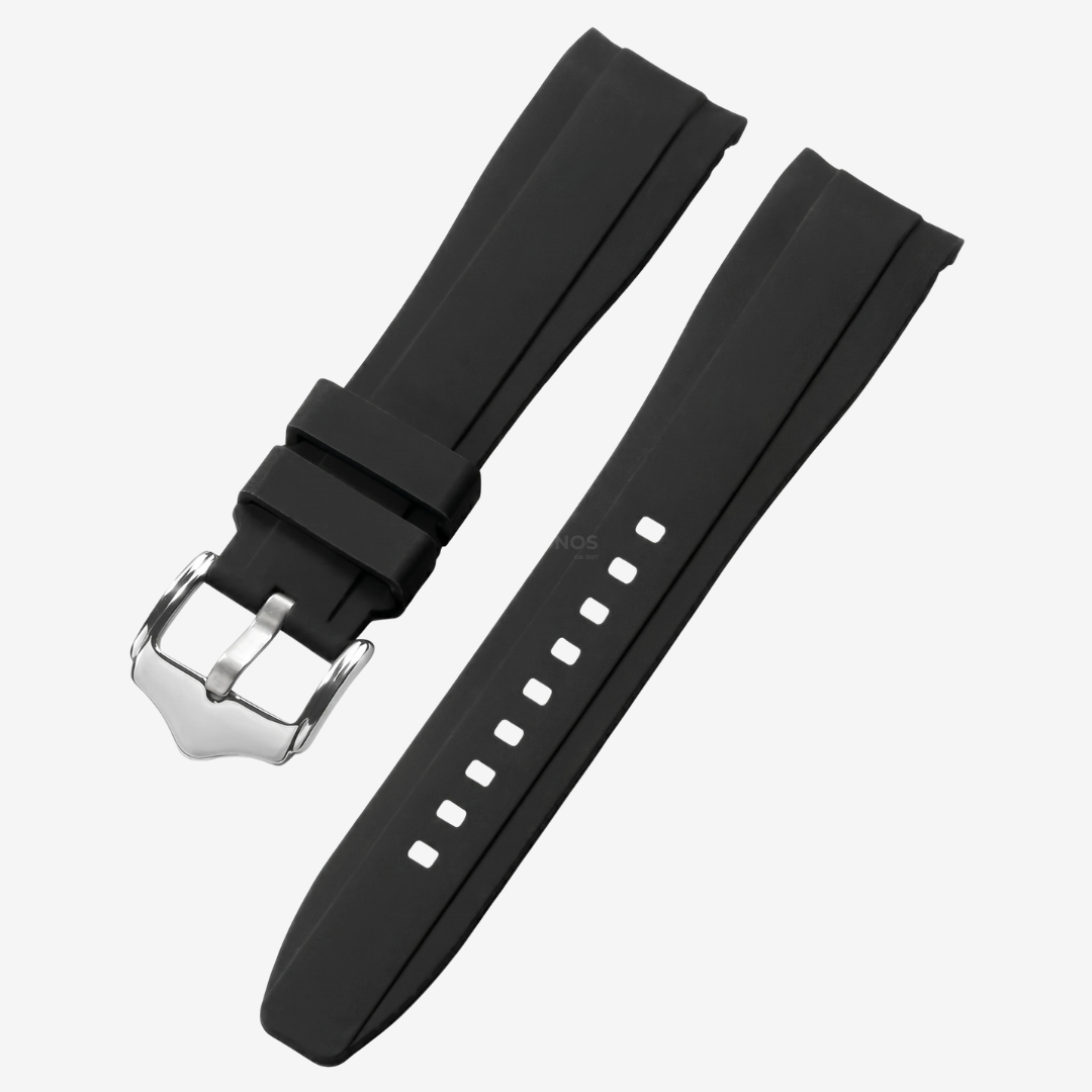Coros Watch Band - Curved Silicone Sport - Black - Watch Band