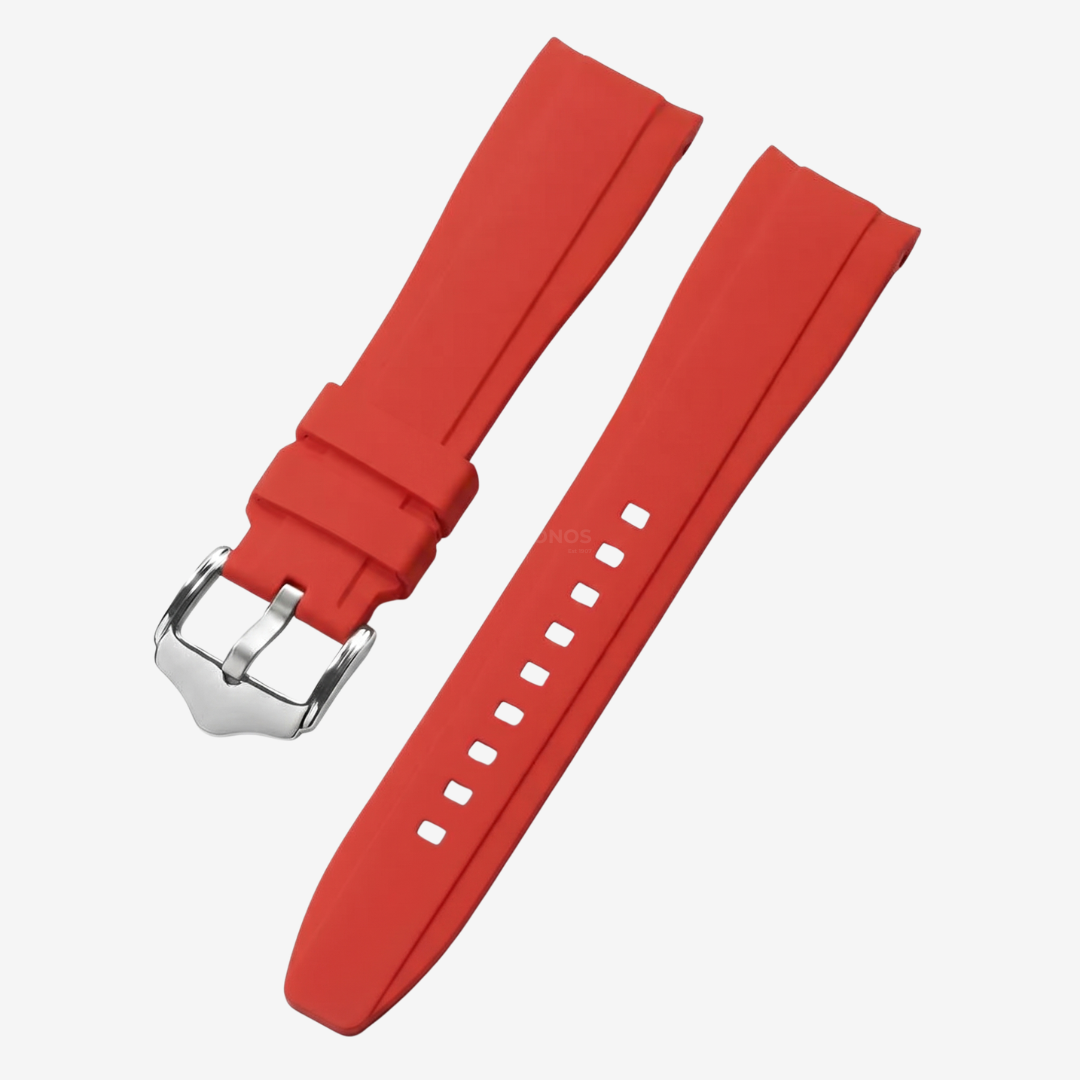 Coros Watch Band - Curved Silicone Sport - Red - Watch Band