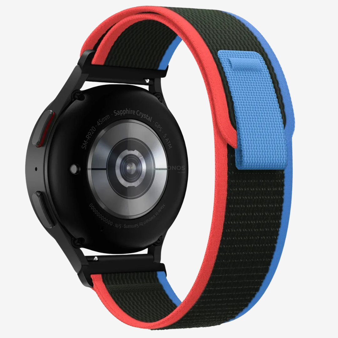 Coros Watch Band - Durable Nylon Loop - Black Blue Red - Watch Band