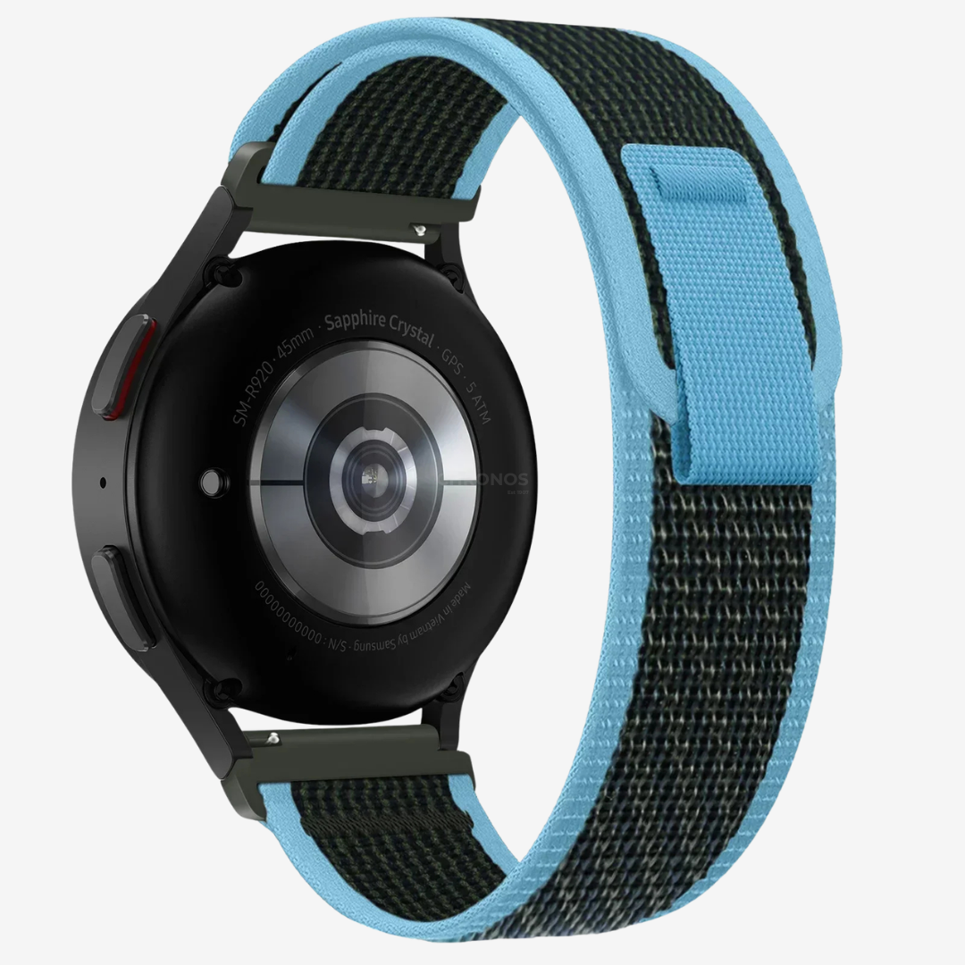Coros Watch Band - Durable Nylon Loop - Blue Black - Watch Band