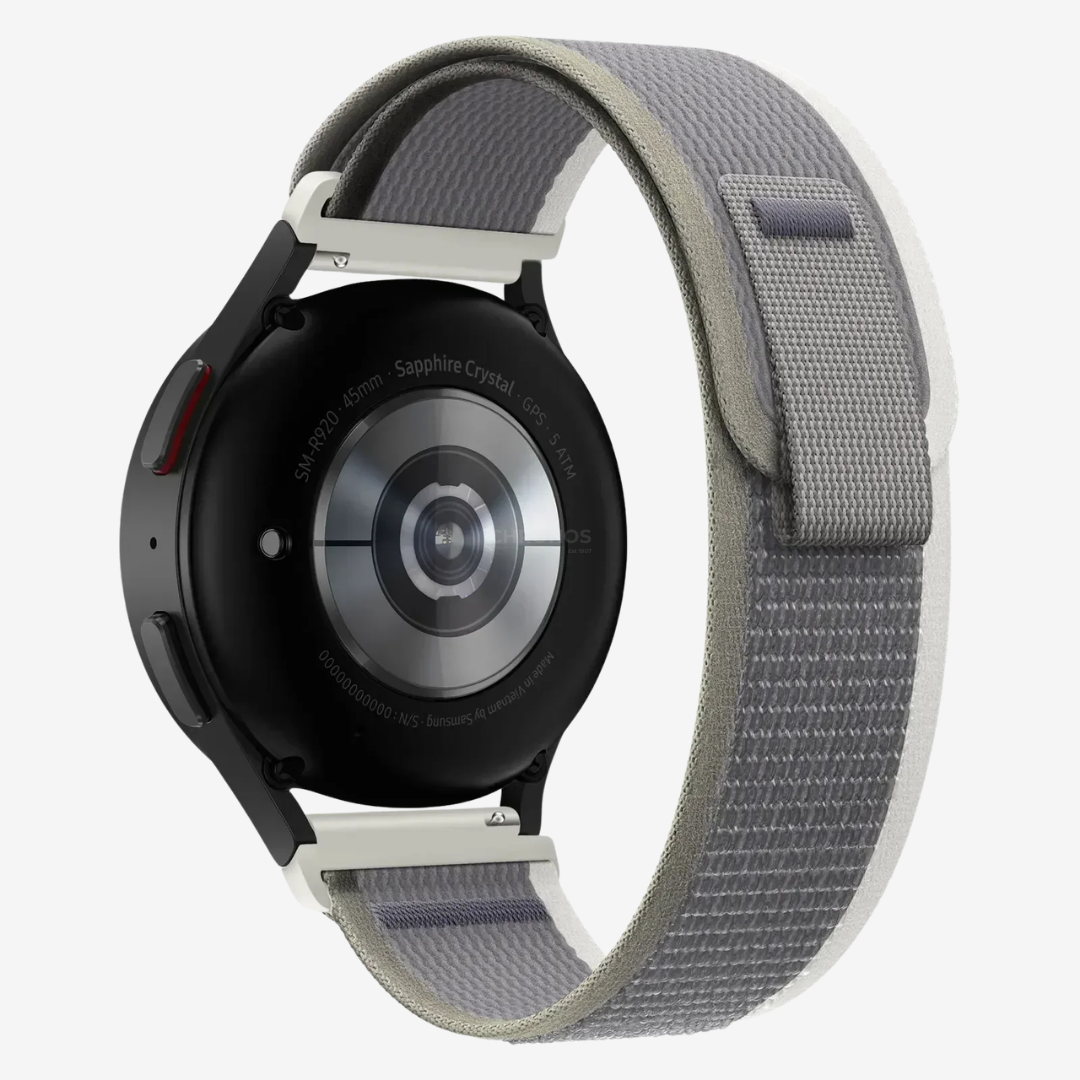 Coros Watch Band - Durable Nylon Loop - Light Grey - Watch Band