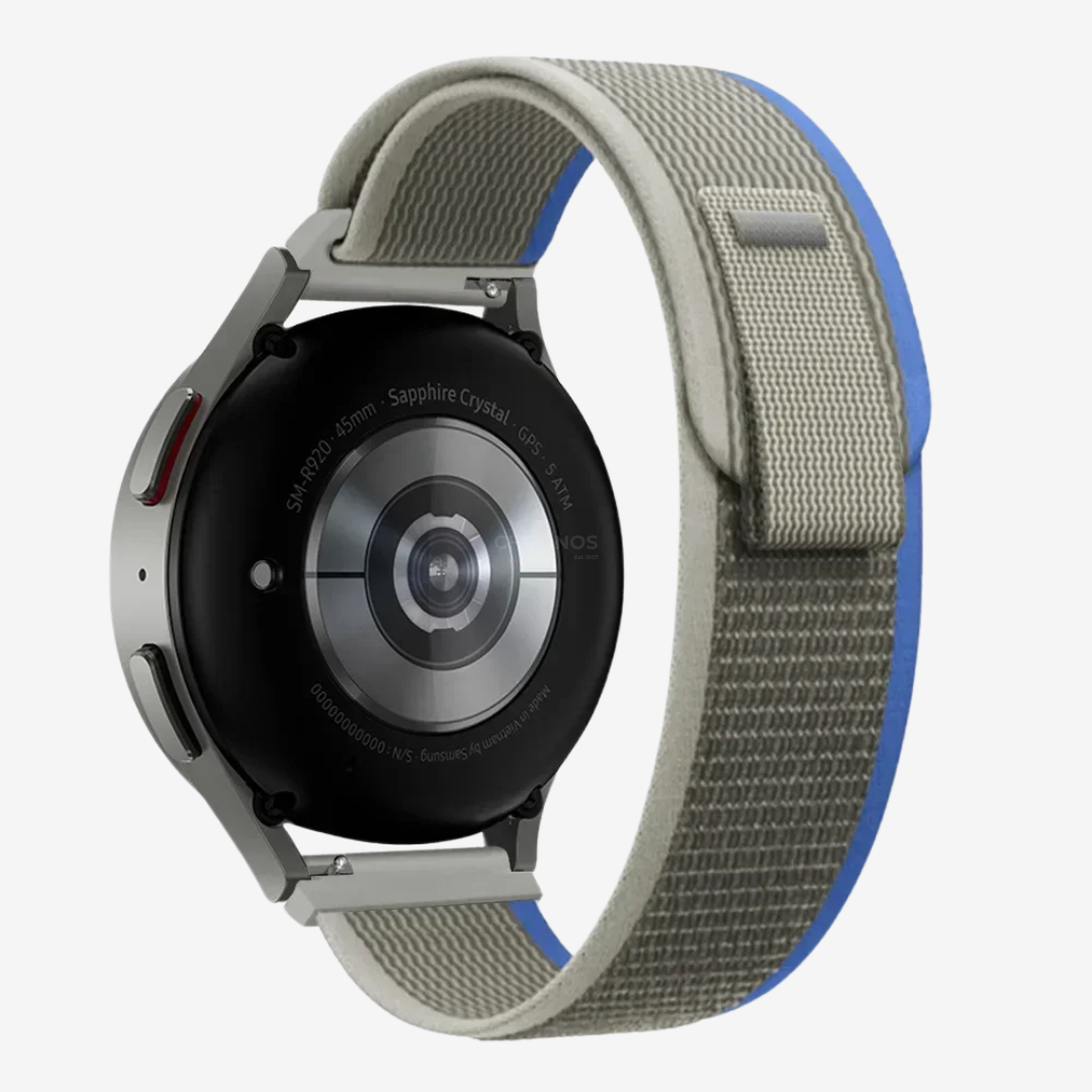 Coros Watch Band - Durable Nylon Loop - Light Grey Blue - Watch Band