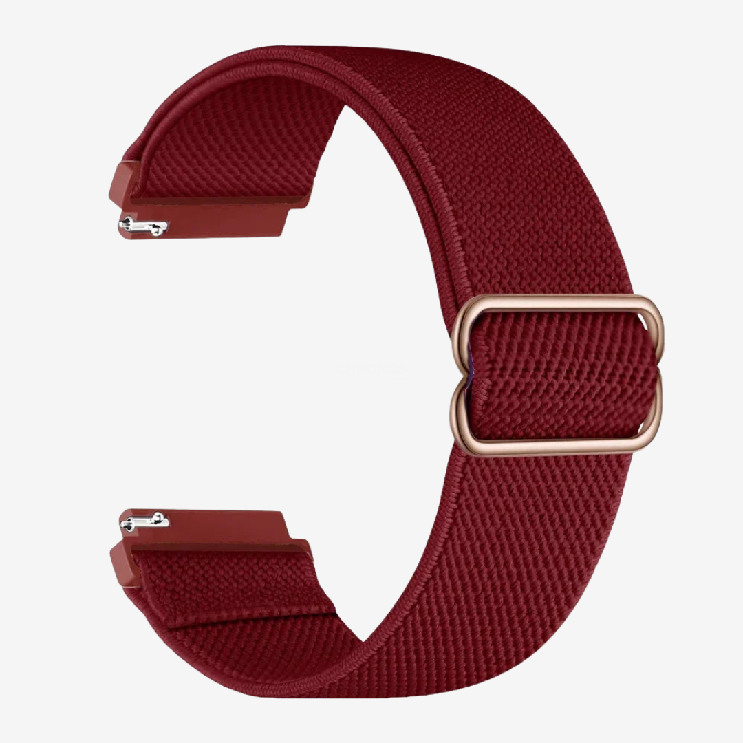 Coros Watch Band - Elastic Loop - Wine Red - Watch Band