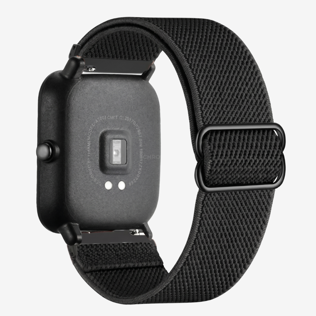 Coros Watch Band - Elastic Nylon - Black - Watch Band