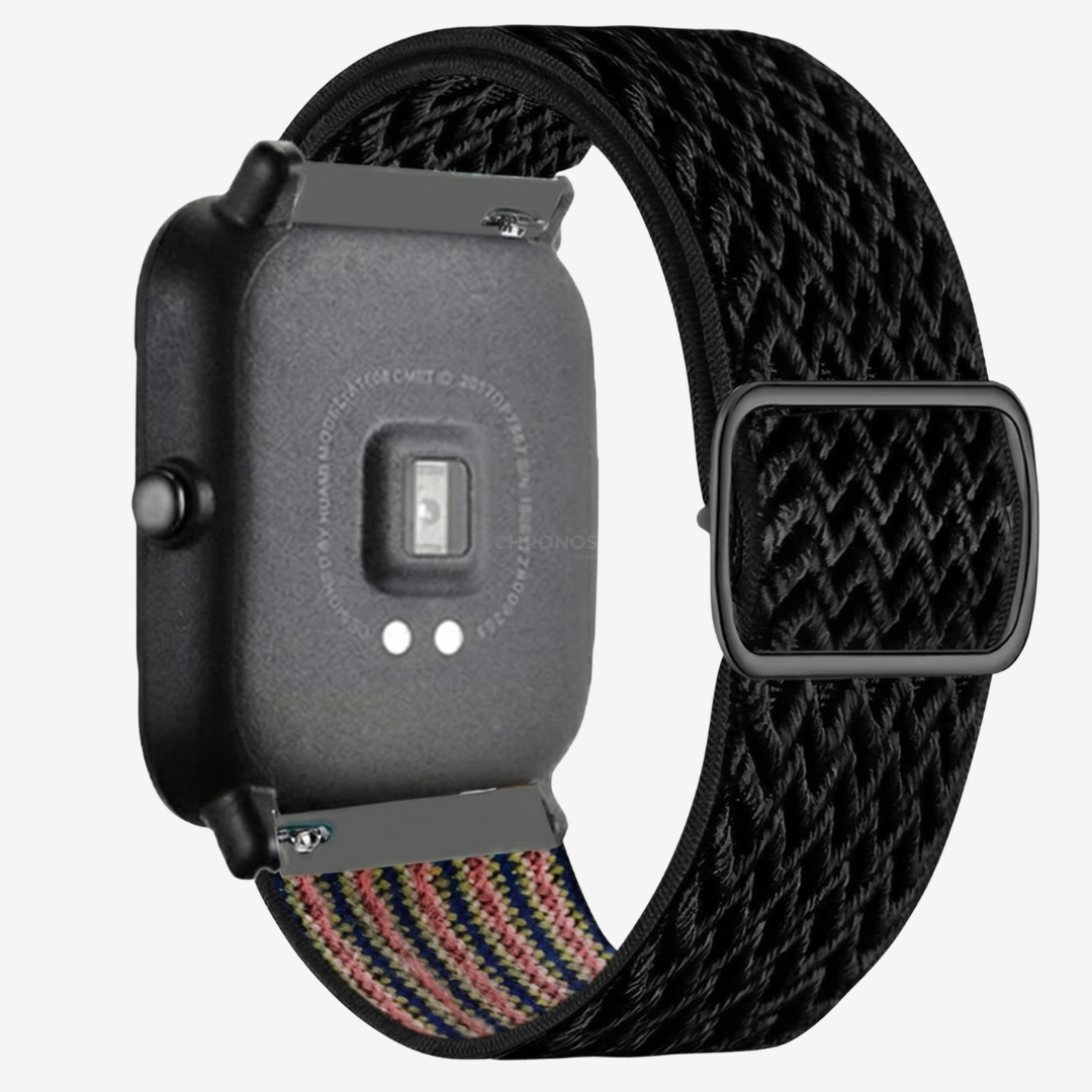 Coros Watch Band - Elastic Nylon - Carbon Black - Watch Band