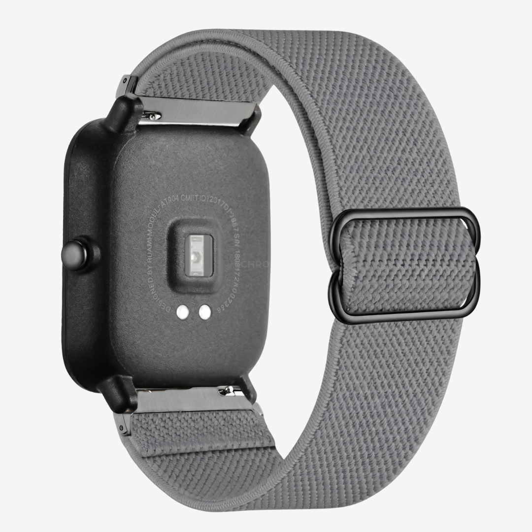Coros Watch Band - Elastic Nylon - Cool Gray - Watch Band