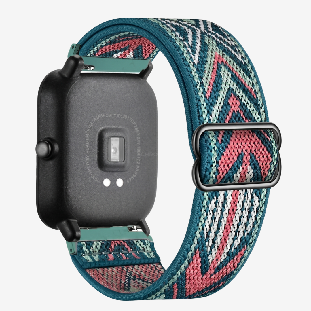 Coros Watch Band - Elastic Nylon - Green Arrow - Watch Band