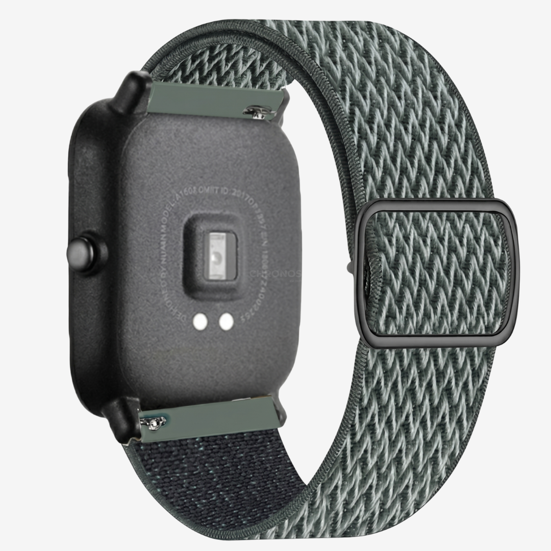 Coros Watch Band - Elastic Nylon - Olive Gray - Watch Band