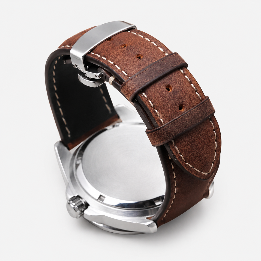 Coros Watch Band - Genuine Calfskin Leather - Watch Band