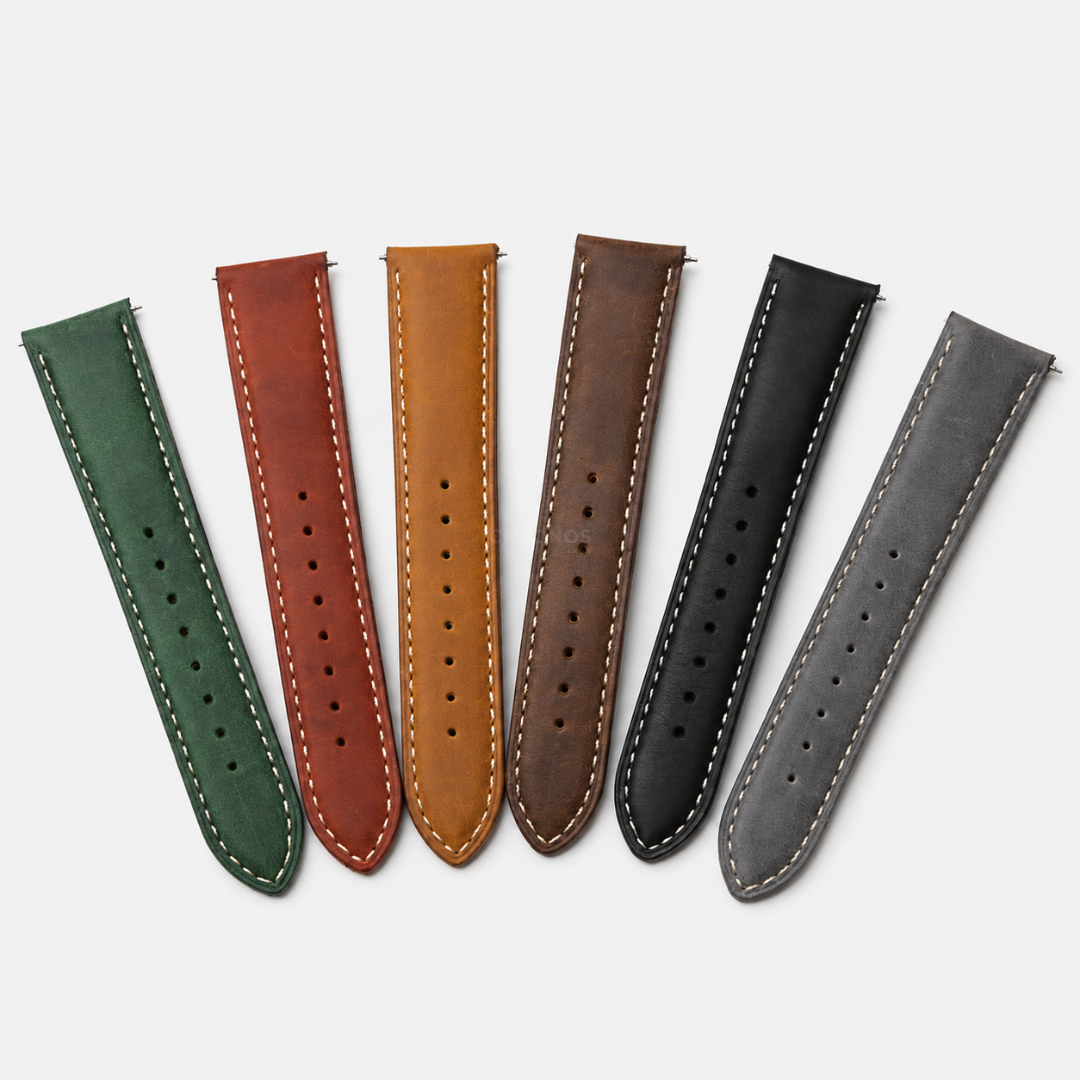 Coros Watch Band - Genuine Calfskin Leather - Watch Band