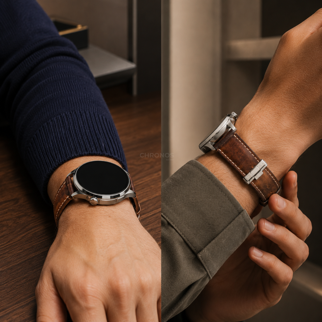 Coros Watch Band - Genuine Calfskin Leather - Watch Band