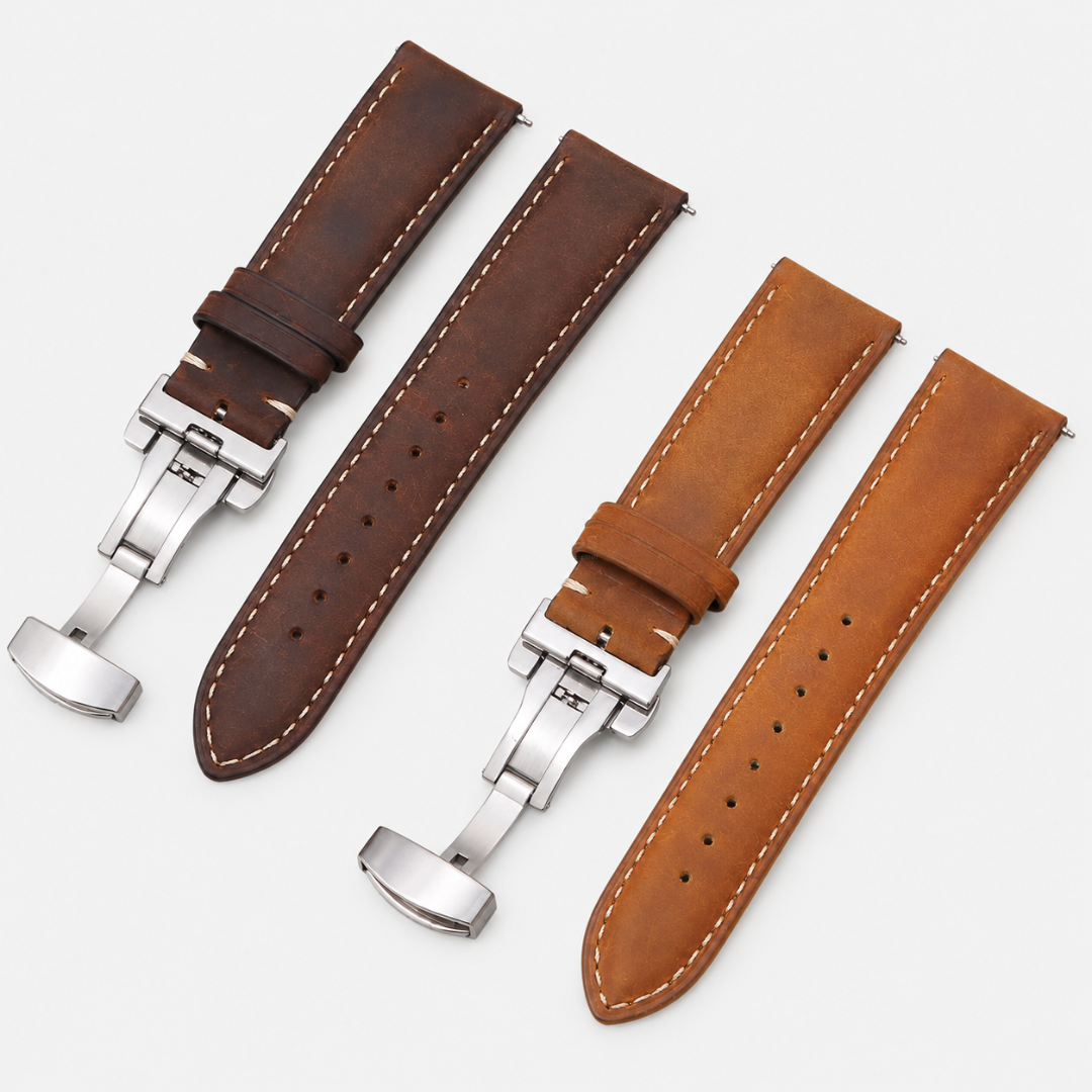 Coros Watch Band - Genuine Calfskin Leather - Watch Band