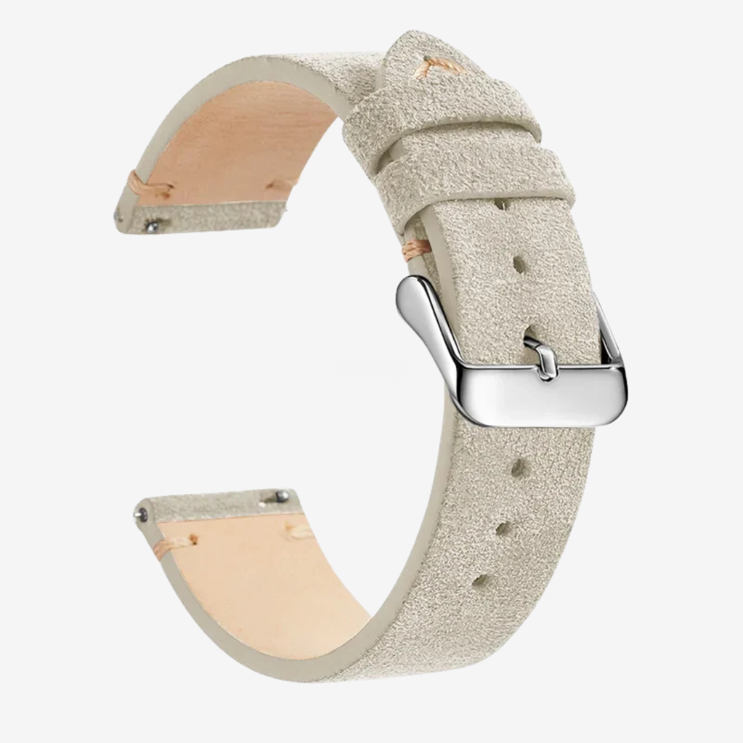 Coros Watch Band - Genuine Leather - Beige 1 - Watch Band