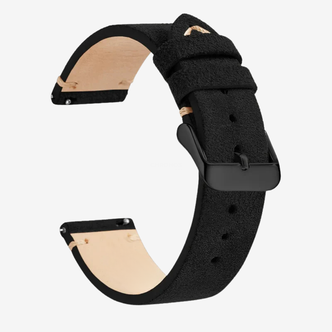 Coros Watch Band - Genuine Leather - Black 2 - Watch Band