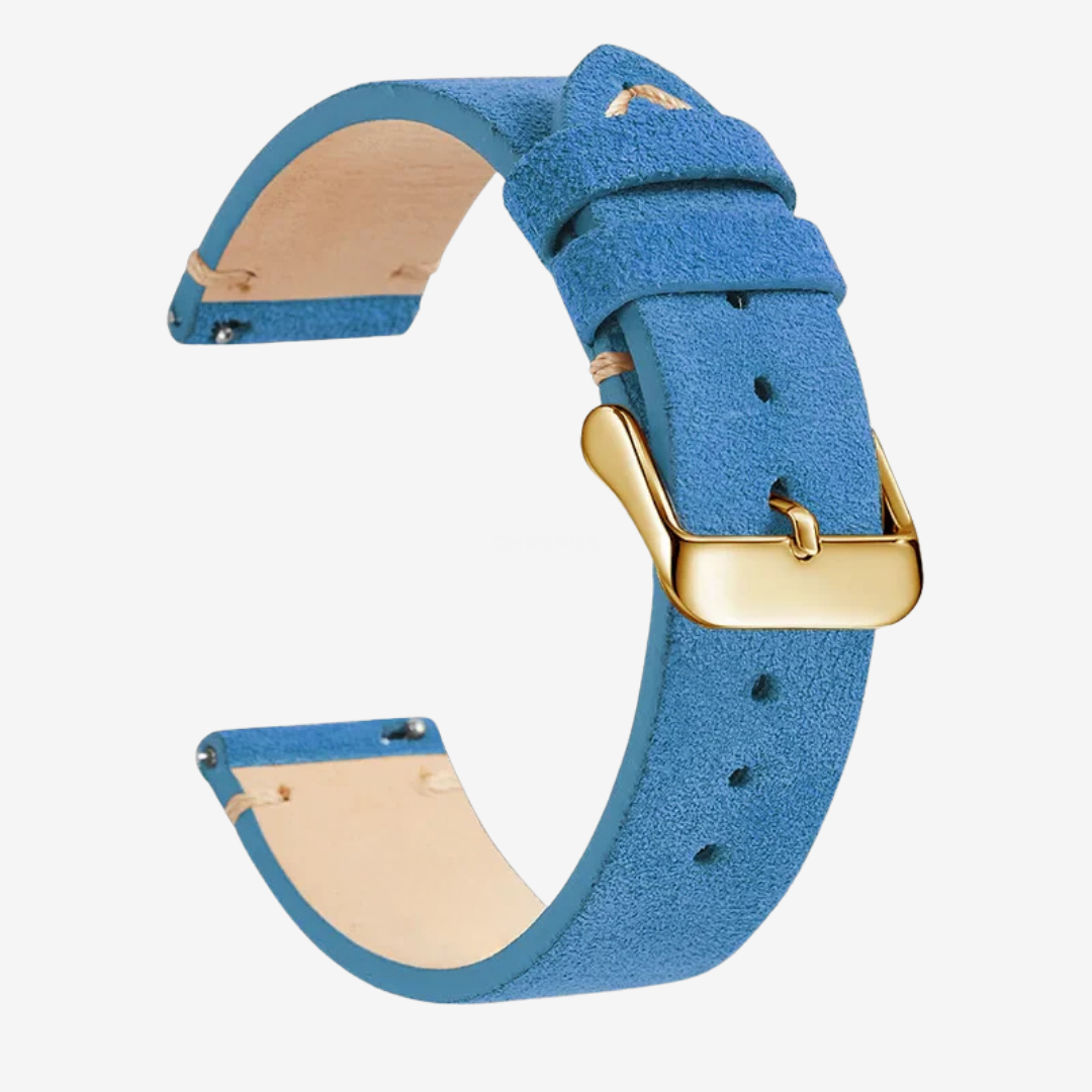 Coros Watch Band - Genuine Leather - Blue 3 - Watch Band