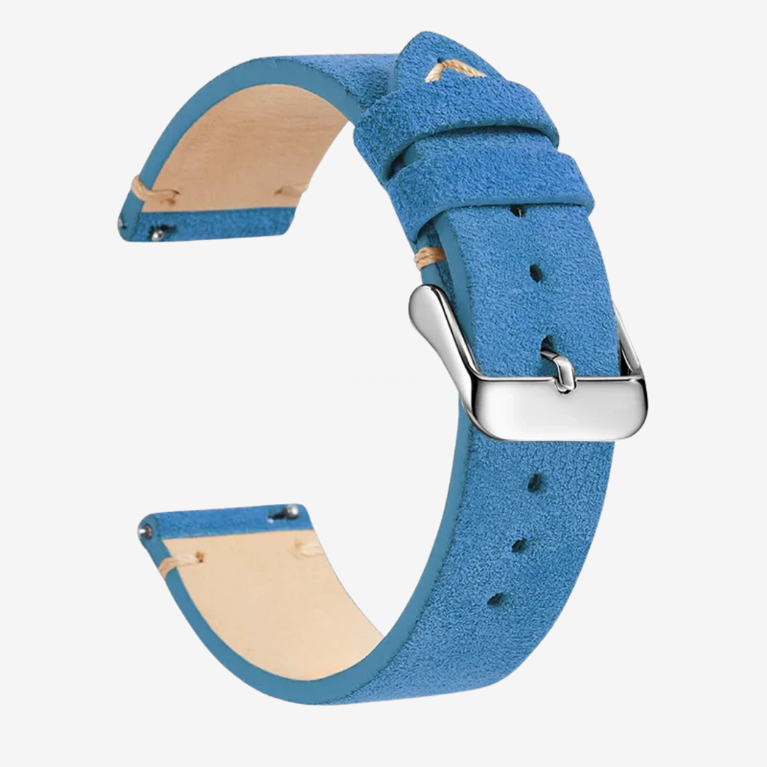Coros Watch Band - Genuine Leather - Blue - Watch Band