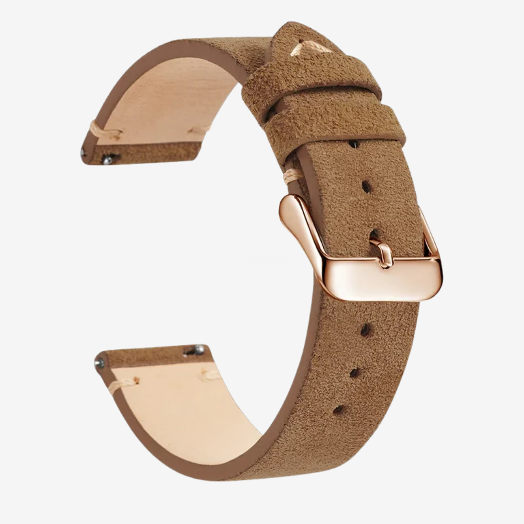Coros Watch Band - Genuine Leather - Coffee Brown 4 - Watch Band
