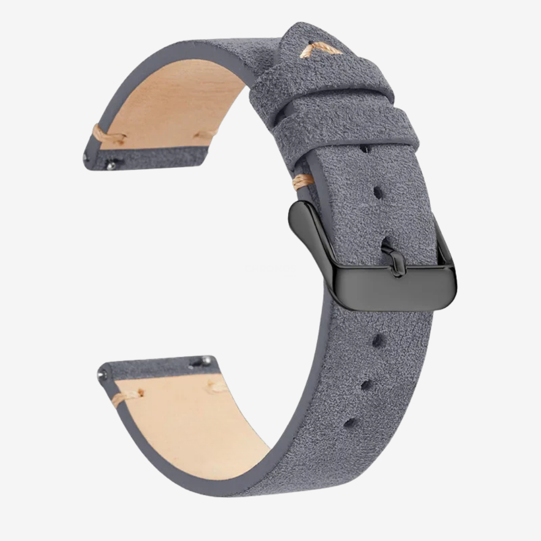 Coros Watch Band - Genuine Leather - Dark Gray 2 - Watch Band