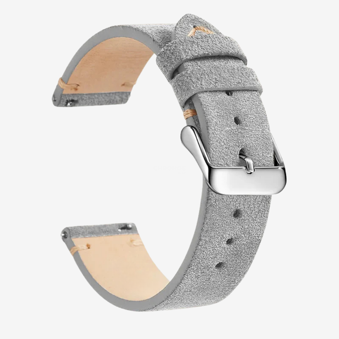 Coros Watch Band - Genuine Leather - Gray 1 - Watch Band