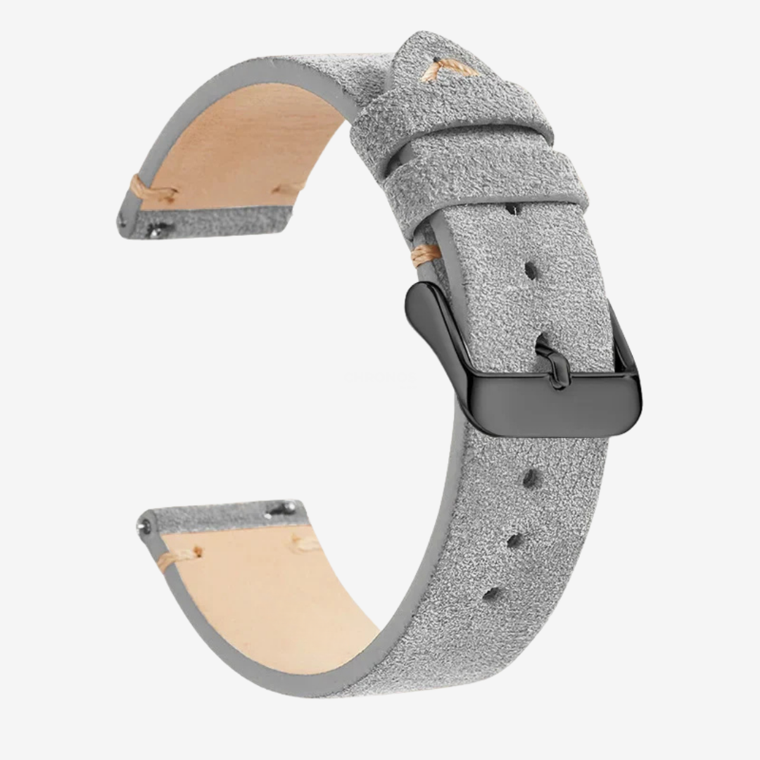Coros Watch Band - Genuine Leather - Gray 2 - Watch Band