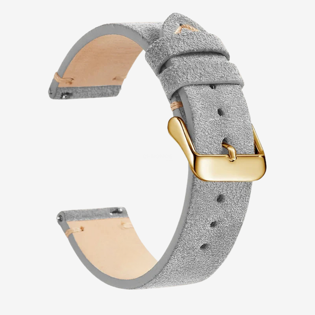 Coros Watch Band - Genuine Leather - Gray 3 - Watch Band