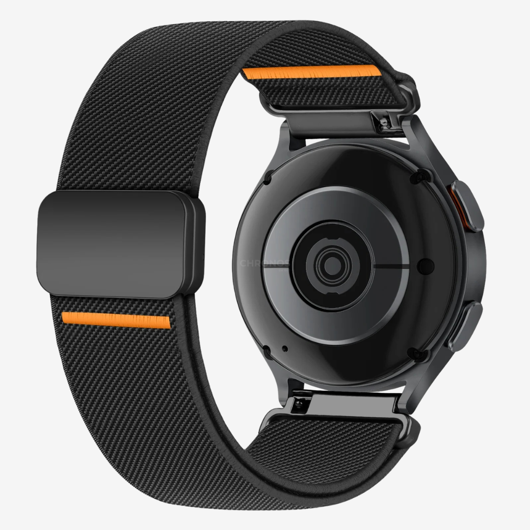 Coros Watch Band - Magnetic Nylon - Black - Watch Band