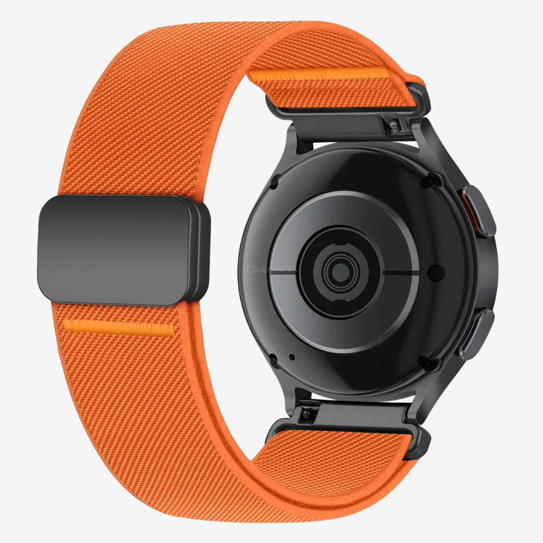 Coros Watch Band - Magnetic Nylon - Orange - Watch Band