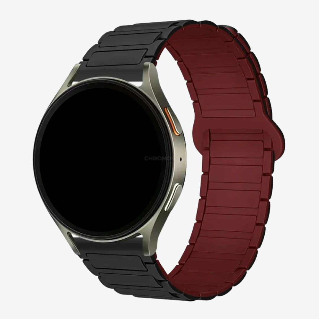 Coros Watch Band - Magnetic Silicone - Black Wine - Watch Band