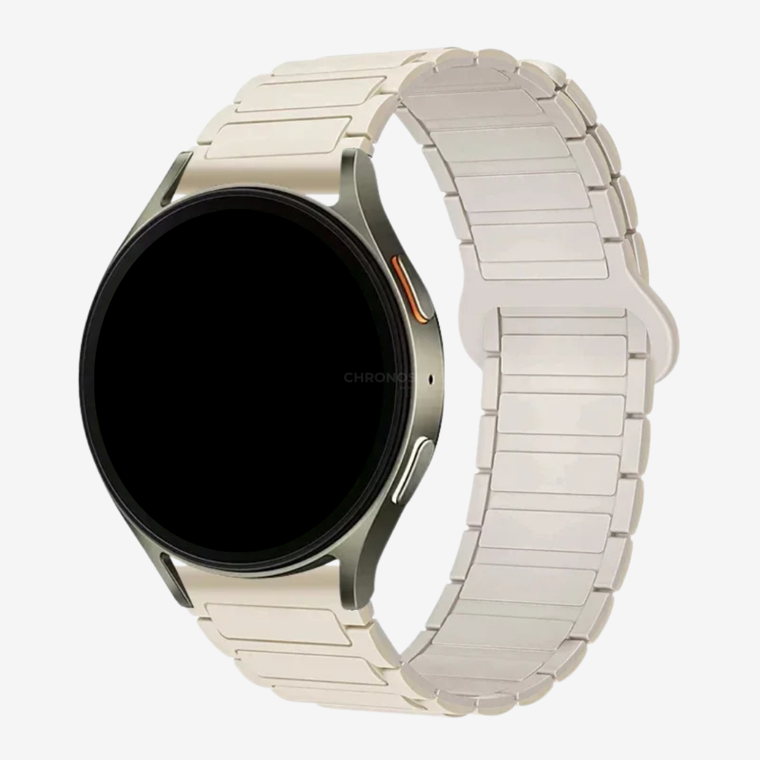 Coros Watch Band - Magnetic Silicone - Ivory - Watch Band