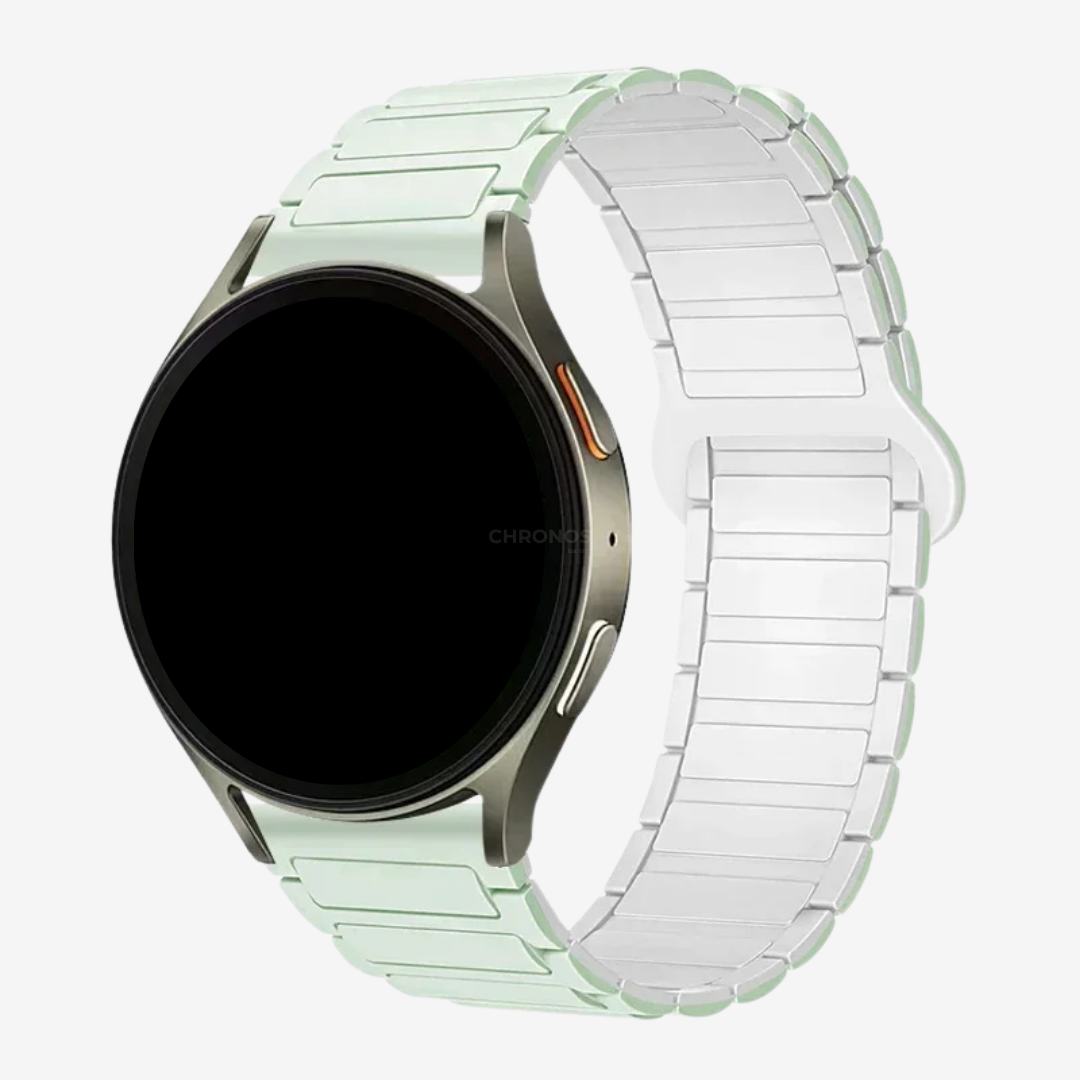 Coros Watch Band - Magnetic Silicone - Mint White - Watch Band