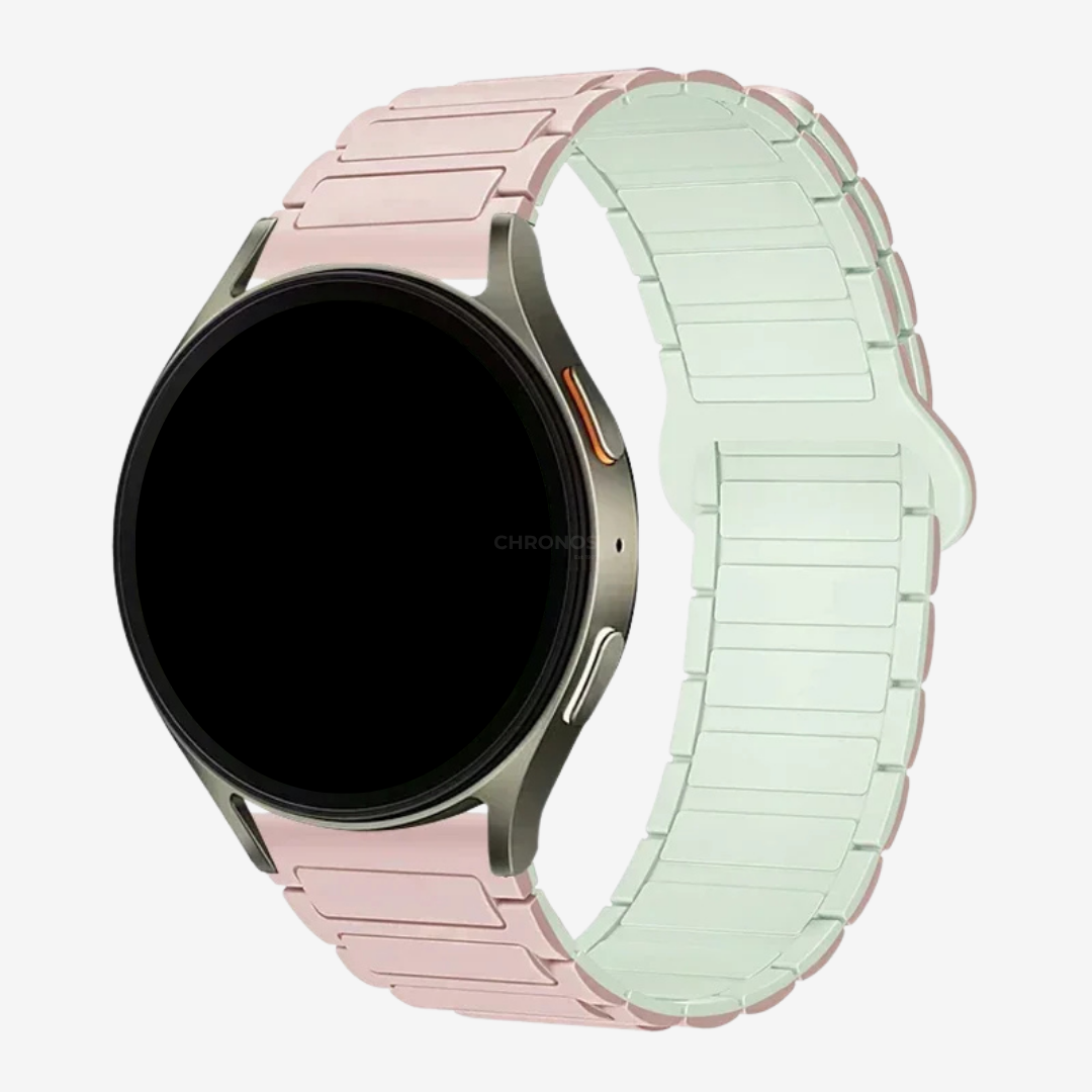 Coros Watch Band - Magnetic Silicone - Pink Mint - Watch Band
