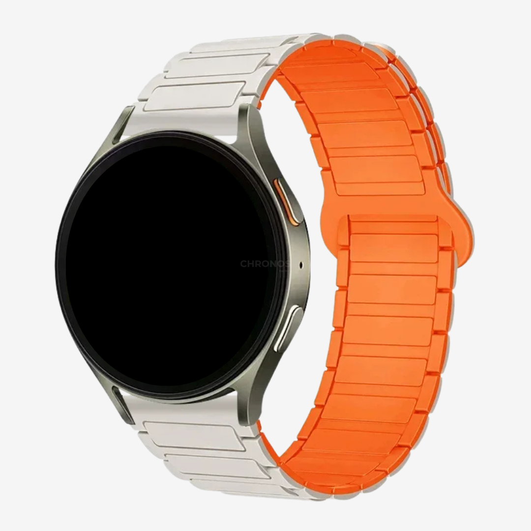 Coros Watch Band - Magnetic Silicone - Starlight Orange - Watch Band