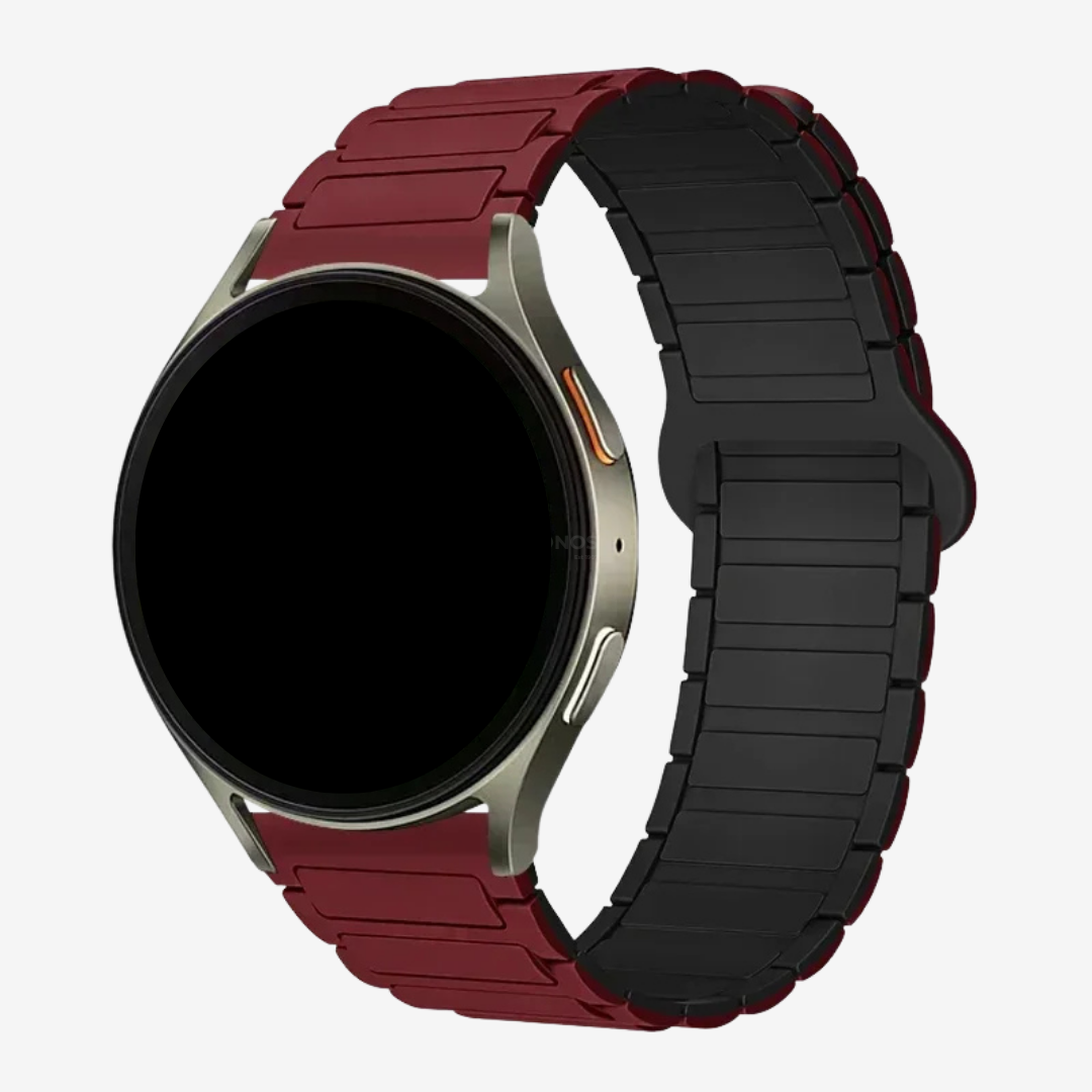 Coros Watch Band - Magnetic Silicone - Wine Black - Watch Band