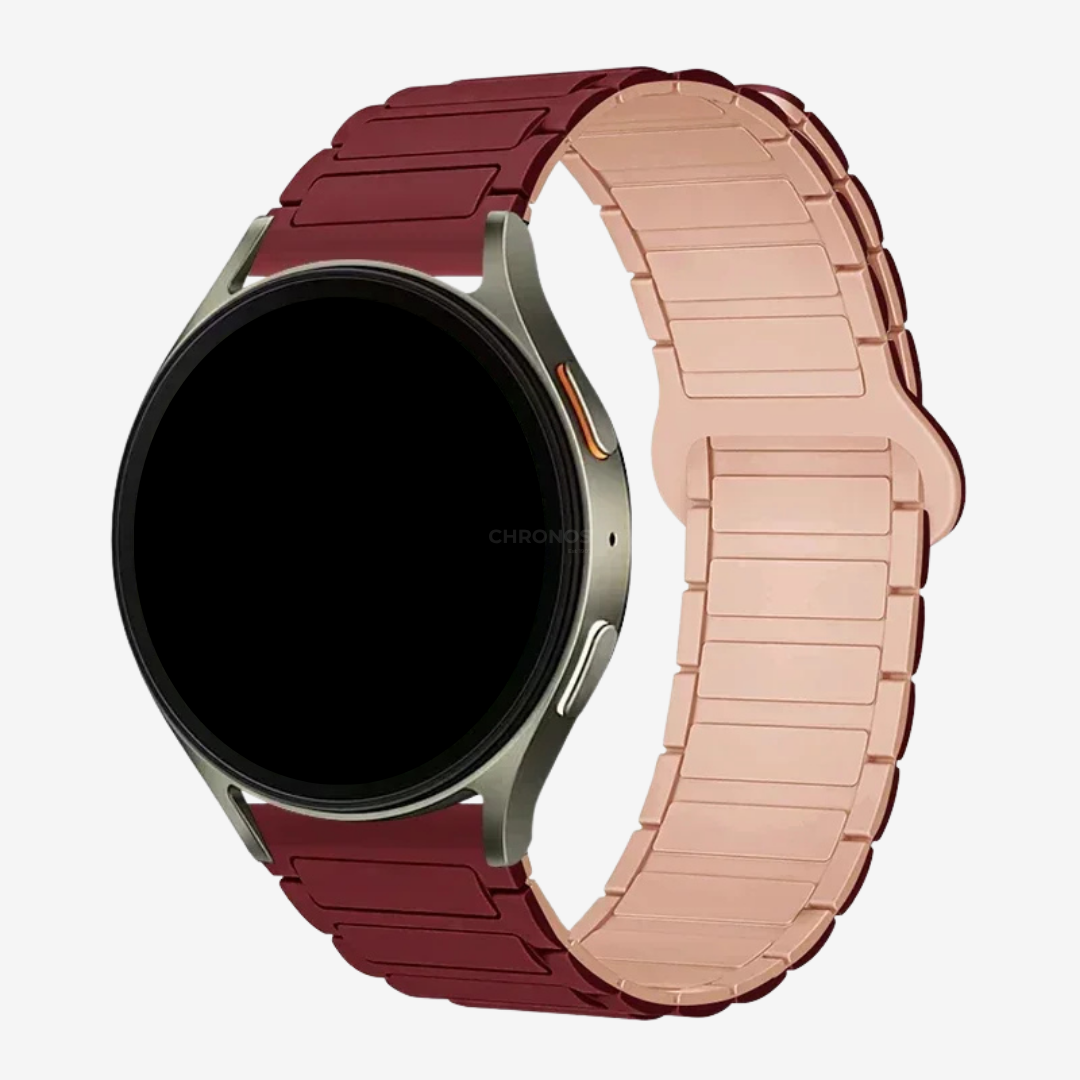 Coros Watch Band - Magnetic Silicone - Wine Blush - Watch Band