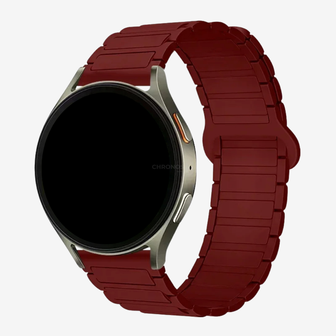 Coros Watch Band - Magnetic Silicone - Wine Red - Watch Band