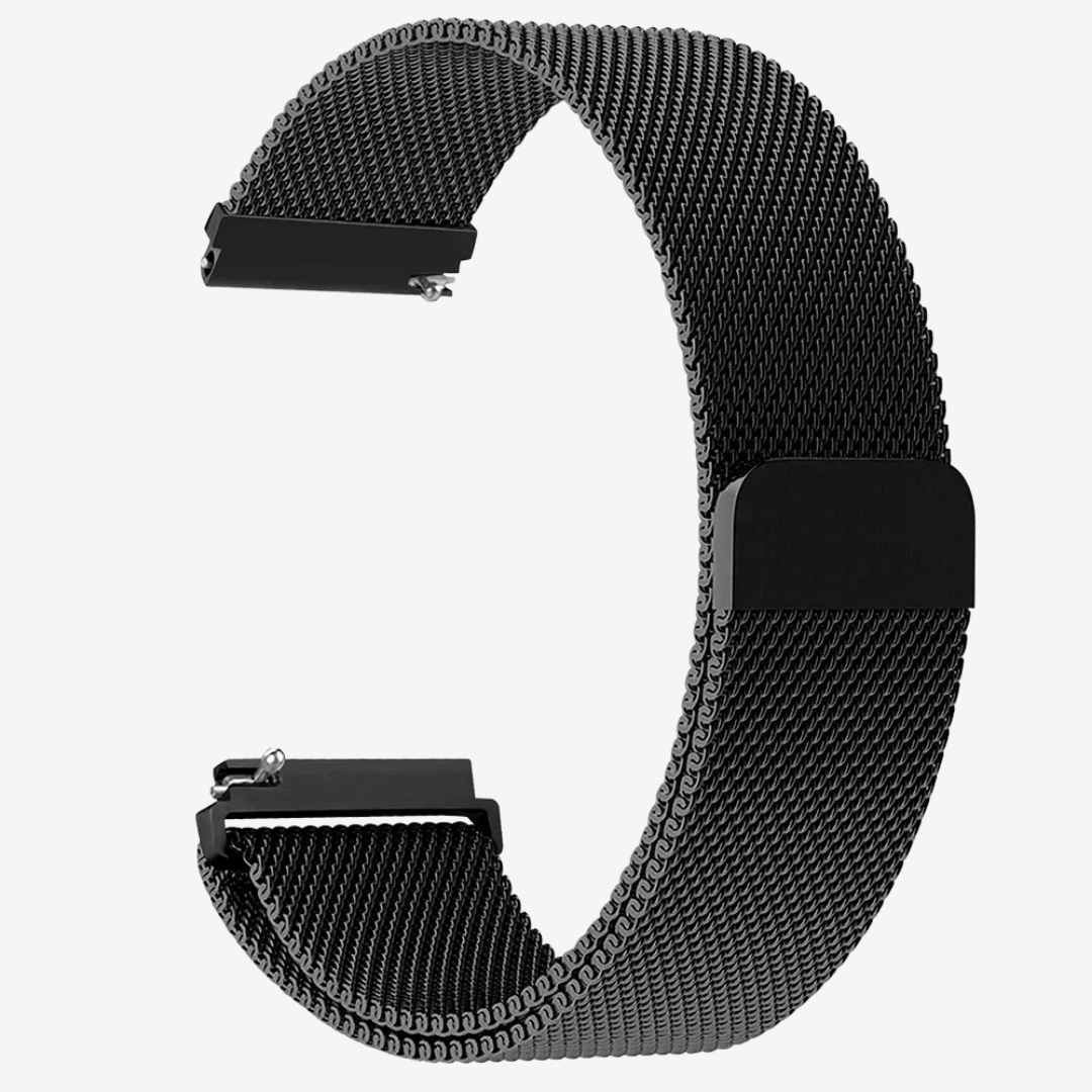 Coros Watch Band - Milanese Loop - Black - Watch Band