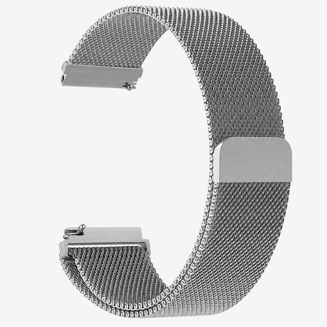 Coros Watch Band - Milanese Loop - Light Grey - Watch Band