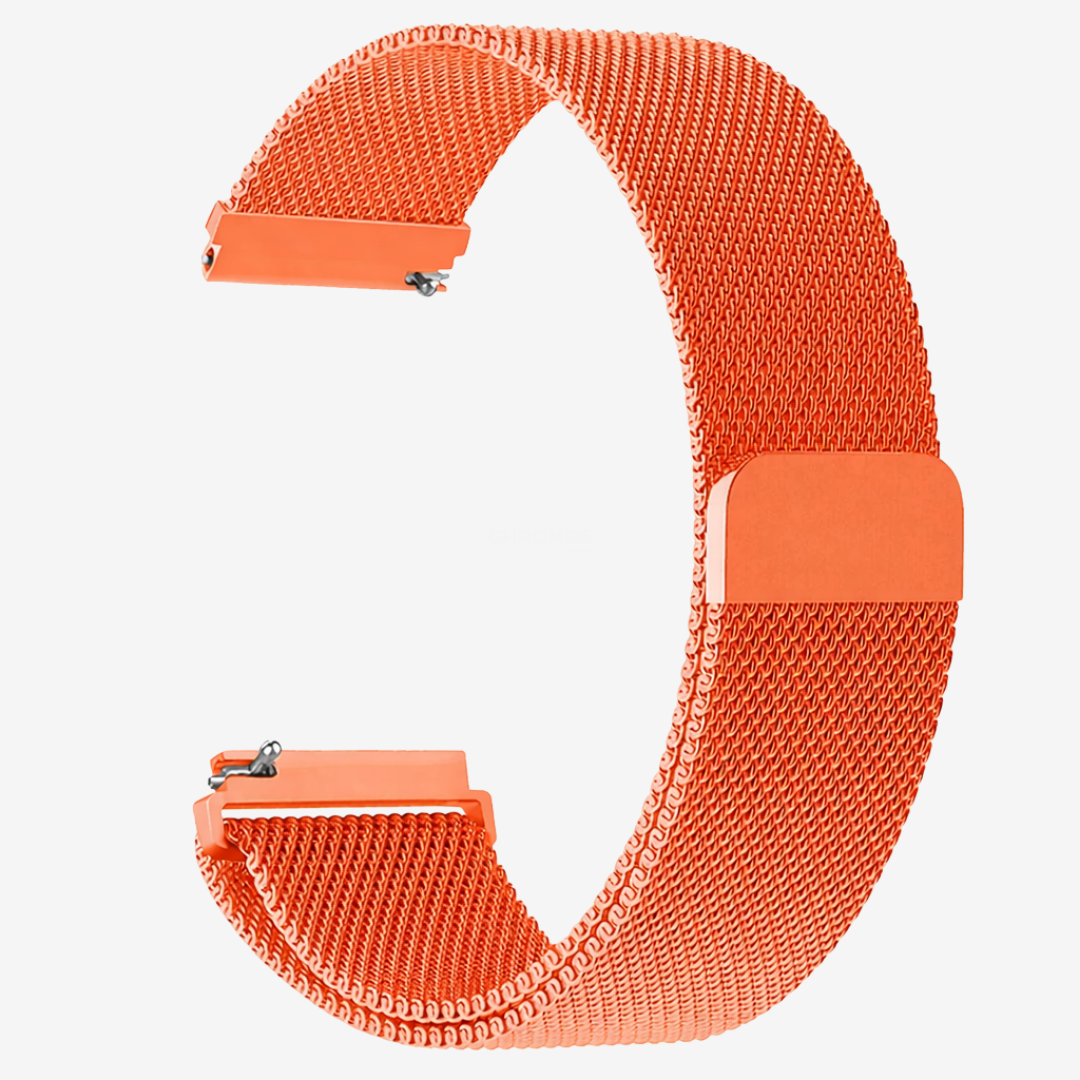 Coros Watch Band - Milanese Loop - Orange - Watch Band