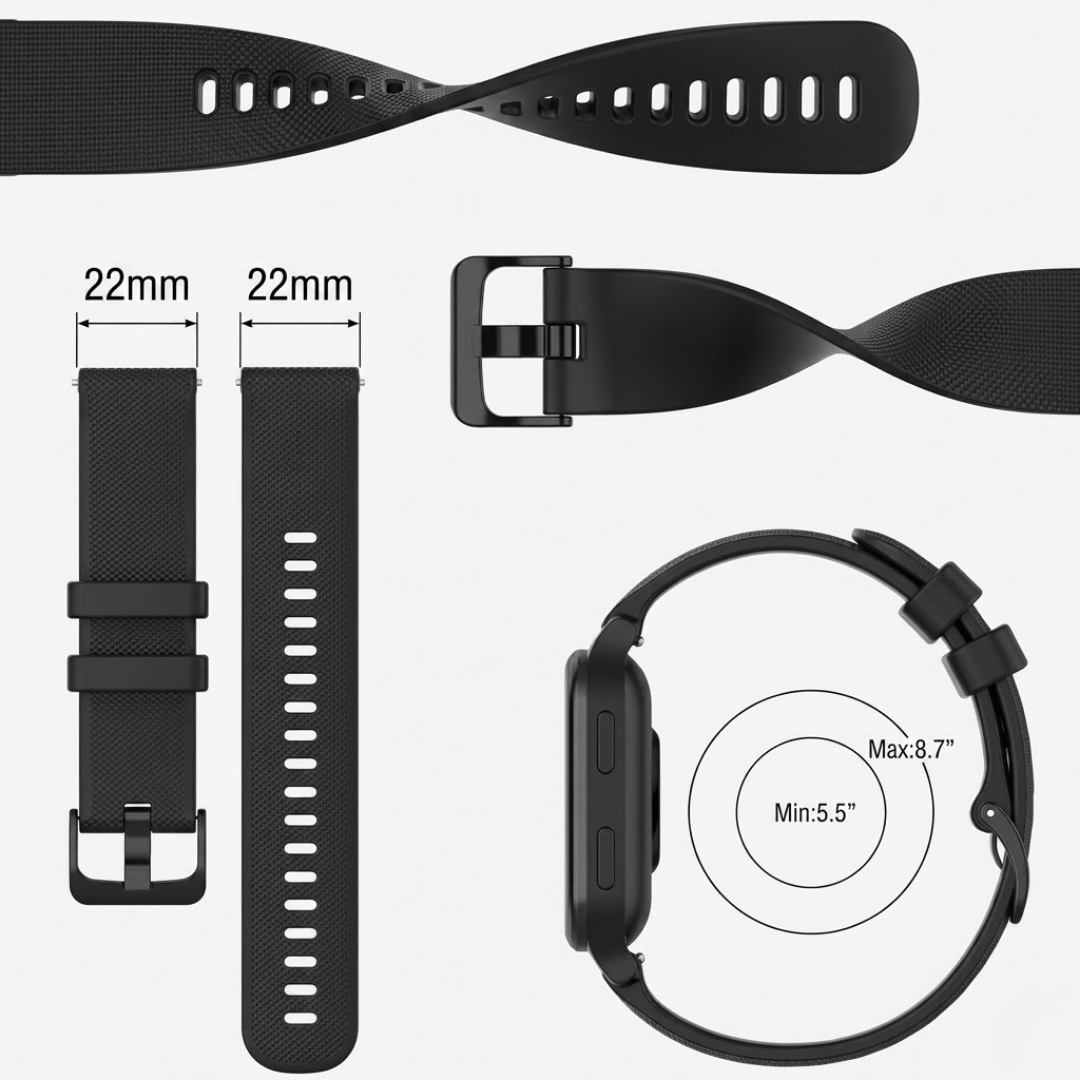 Coros Watch Band - Quick Release Silicone - Watch Band