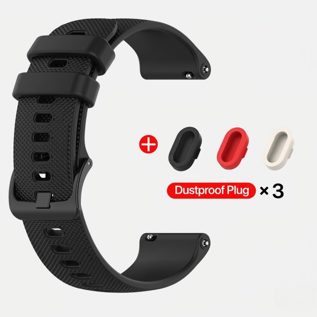Coros Watch Band - Quick Release Silicone - Black Bundle - Watch Band