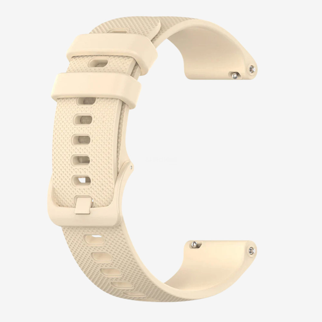 Coros Watch Band - Quick Release Silicone - Cream - Watch Band