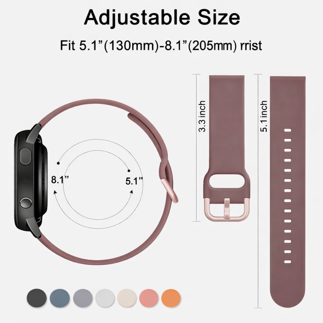 Coros Watch Band - Replacement Silicone - Watch Band