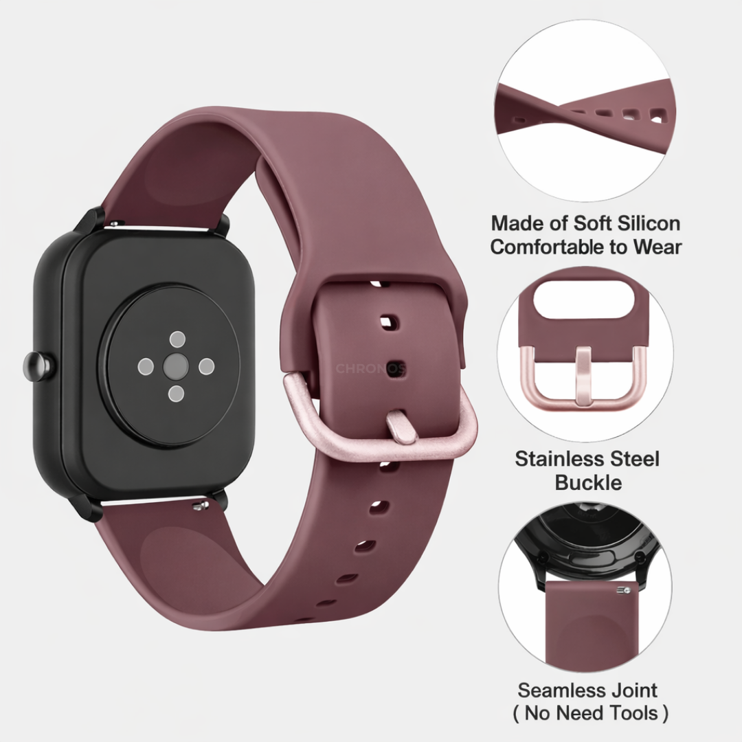 Coros Watch Band - Replacement Silicone - Watch Band